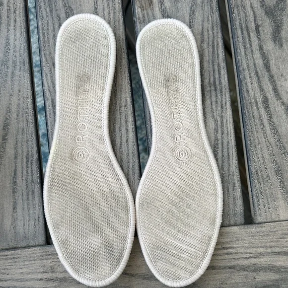 Rothy's Women's Cream and Blue Flats - Picture 8 of 10